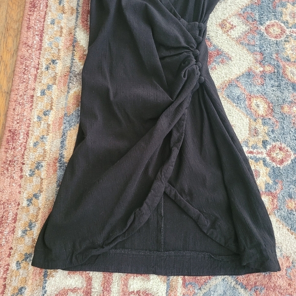Free People Intimately Dylan Mini Wrap Dress Black Size XS Bodycon - Picture 4 of 11